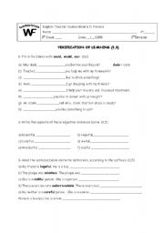 English Worksheet: Can / Could/ Would
