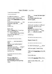 English Worksheet: Song activity - Same Mistake - By James Blunt