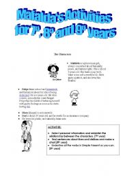 English Worksheet: MAFALDA IN ENGLISH