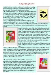 English Worksheet: reading a story  / 07-08-08