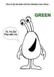 English Worksheet: Playing with Zip