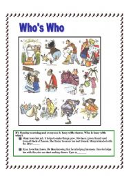 English Worksheet: WHO DID WHAT? 