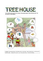 English Worksheet: THE TREEHOUSE