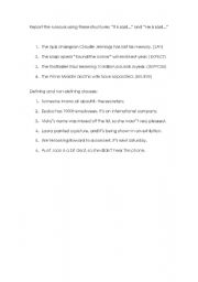 English Worksheet: mixed rephrasing and others