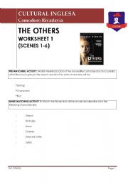 English Worksheet: The others Worsheet 1