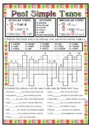 English Worksheet: PAST SIMPLE TENSE