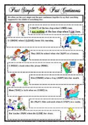 English Worksheet: PAST SIMPLE / PAST CONTINUOUS