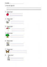 English worksheet: Alphabet Worksheet