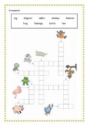 English Worksheet: animals