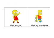 English worksheet: the simpsons: introductions
