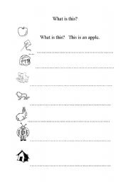 English worksheet: What is this?