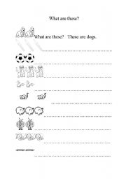 English Worksheet: What are these?