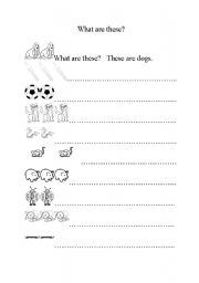 English worksheet: What are these?