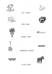 English Worksheet: ABC words