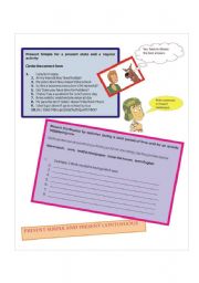 English Worksheet: Present Simple and Present Continuous