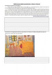 English Worksheet: Van Goghs life and some paintings