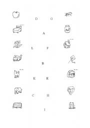 English worksheet: alphabet