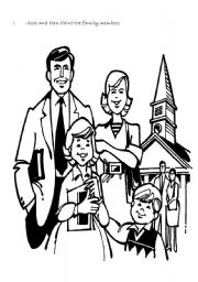 English worksheet: The family