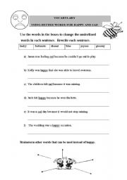 English worksheet: Vocabulary