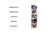 English Worksheet: Olympic Sports