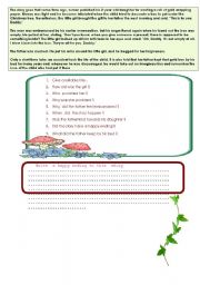 English Worksheet: a box  full of  kisses