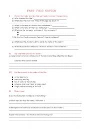 English Worksheet: trailer 