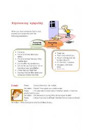 English Worksheet: Expressing sympathy