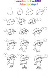 LEARN HOW TO DRAW DORA