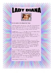 Biography of Lady Di (Diana Spencer) (write)