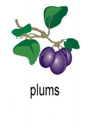 English Worksheet: Fruits