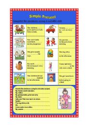 English Worksheet: Simple Present