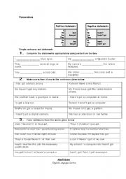 English Worksheet: Talking about Possessions