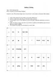 English worksheet: simple past tense