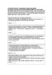 English Worksheet: Joke icebreaker