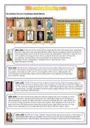 English Worksheet: 20th century dressing code (12-08-08)