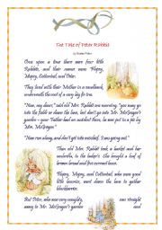 English Worksheet: the tale of peter rabbit (part I)11-8-08