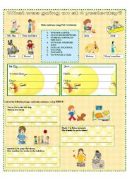 English Worksheet: WHAT WAS GOING ON AT 11?