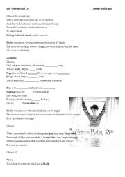 English Worksheet: Put your records on - Corinne Bailey Rae