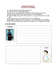 English Worksheet: Job Routines