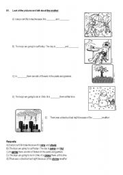 English worksheet: weather