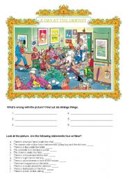 English Worksheet: A DAY AT THE DENTIST ( 13-08-08)