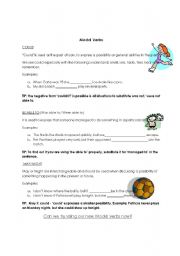 English worksheet: Modal Verbs