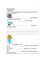 English worksheet: Present Perfect