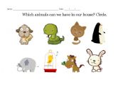 English worksheet: WHICH ANIMALS