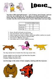 English Worksheet: TWO LOGIC GAMES