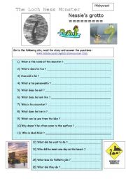 English Worksheet: The Loch Ness monster (webquest)