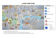 English Worksheet: giving directions 