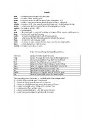 English worksheet: Sounds