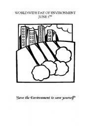 English worksheet: environment