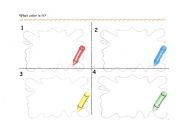 English Worksheet: Colours